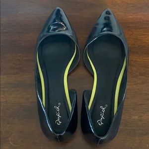 Qupid Black Flats
